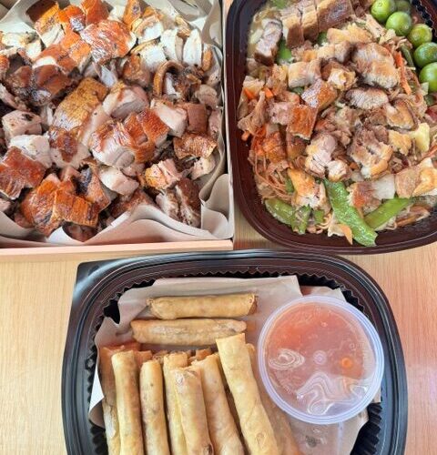 PARTY TRIO PACKAGE [2 kg CHOPPED LECHON (box), 1 LECHON PANCIT PARTY TRAY, 1 LECHON LUMPIA PARTY TRAY] (10-12 Pax)